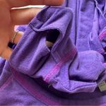 Athleta Long Sleeve Purple Scrunchy Side Athletic Activewear Workout Top Small Photo 2