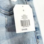 Wonderly Size 6 Jeans Distressed Light Blue Girlfriend Crop Ankle Straight 615 Photo 8