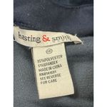 Hasting & Smith Women’s 1X Blue Velour Soft Plush Button Up Long Sleeve Top Photo 5