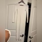 LPA  Classic ribbed White Long Sleeve Dress Photo 1