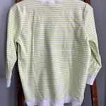 Eddie Bauer  Green Striped Sweater Photo 2