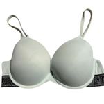 Victoria's Secret PINK Wear Everywhere Pushup Bra Size 36C Sparkle Underwire Blue Photo 2