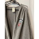 Disney 2021  Parks Holiday Minnie Mouse Sweater Cardigan Chenille Gray Womens L Photo 8