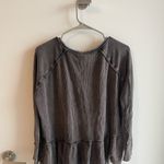 We The Free Free People Coastline Peplem Top Grey Photo 4