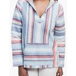 Faherty Baja Poncho Sierra Stripped Sweater Hoodie Aztec Coastal Nautical Beach Size XS Photo 2