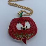 New Halloween red&gold pumpkin pendant necklace Photo 1