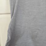 Athleta  Pure Tee Womens Medium Ruched Side Short Sleeve Gray Shirt Yoga Fitted‎ Photo 1