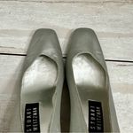 Stuart Weitzman Vintage Women Sz 6 1/2B Heels Silver Shimmer Sparkly Mid-Mod Photo 3