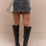 Missguided Black Denim Skirt  Mini Photo 1