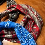 None NWOT Large Bohemian style Wide Head bands set of 4 red blue multicolor Photo 11