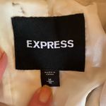 EXPRESS Moto Jacket Off White Faux Leather Size Medium Photo 6