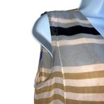 CAbi  Multicolor Underline Horizon Stripe  Sleeveless V-Neck Top‎  EUC M Photo 3