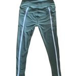 Beyond Yoga ​ XL Spacedye Leggings Cottagecore Green White Stripe Retro Photo 2