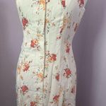 Altar'd State Floral Maxi Dress with Cream and Red Accents Photo 0