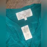 Rory Beca  XS $238 teal emerald silk drawstring dress NWT Photo 2