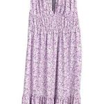 ASOS  Purple Floral Sleeveless V-Neck Summer Dress Women Sz 14 Photo 0