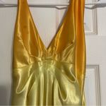 Dave and Johnny  Orange & Yellow Ombre Halter Maxi Dress Photo 6