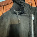 Loft women’s winter jacket size XL black off center zipper waist neck bu… Photo 4