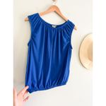 Madewell | NWT Bubble Tee in Brilliant Sapphire Blue | Sz M Photo 3