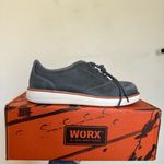 Red Wing Worx 5144 Steel Toe Leather Work Shoes Lace Up Zinc Oxford wmns Sz 10 Gray Photo 6