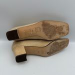 Enzo Angiolini Womens 9 Heels Pumps Dress Shoes Beige Square Toe Classic Spain Photo 6
