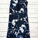Olive & Oak NWT Sleeveless Dress Size Large Blue Black White Photo 4