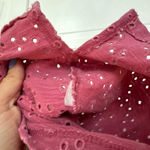 Sundance  pink eyelet tshirt size small Photo 3