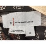 Anthropologie Brown Tan Cotton V-Neck Short Sleeve Wide Leg Jumpsuit Size Medium Photo 2