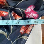 Calvin Klein Jeans Calvin Klein Women's Navy Blue Floral Chiffon High Low Maxi Dress 4 - NWT Photo 5