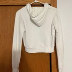 Brandy Melville White Cropped Hoodie Photo 1