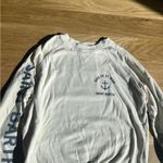 Brandy Melville  Cropped Cream and Blue Sweater Photo 1