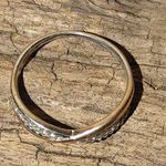 Large Size Sterling Silver 925 Infinity Ring Rose Gold Merle Diamond Accent 10.5 Photo 8