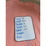 Mittoshop  Womens Size M Tunic Dress Short Sleeve Pink Pockets Above Knee Stretch Photo 6