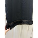 Italian Sonia Spegiale Black Collar Faux Fur Elements Size 44 Bodycon Mini Dress Size M Photo 3