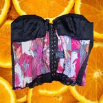 Pink, White, Purple and Black Lace Up Corset Size XS‎ Pink Photo 3