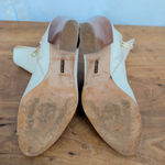 Louise et Cie  Verdana White Leather Heeled Ankle Boots Size 9.5M Photo 2