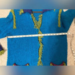 Vintage Design Options Colorblock Button Down Cardigan sweater Bright Medium Pink Photo 11