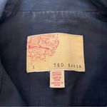 Ted Baker  Womens Navy Blue Collared Button Up Pockets Jacket Ted Size 1 US SMALL Photo 10