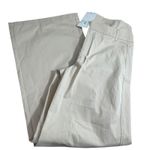 ZARA NWT  Wide Leg Pants Beige Cargo Raw Waist Hem Casual Trousers Size SMALL‎ Photo 8
