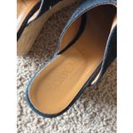 RossOro Classic Black Suede Leather Cork Wedge Mule Sandal Shoes Italy EU 35 Size 5 Photo 10