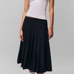 Danielle Guizio Gibson Pleated Skirt Black Photo 3