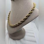 Necklace‎ Twisted Rope Chain Style Simple Style Solid Steel 18K Gold Photo 5