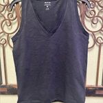 Madewell  black vneck sleeveless tank top Photo 2