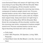 Lulus Lulu’s Song of Love Off The Shoulder Navy Maxi Dress Photo 7