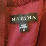 Marina Maroon Prom Dress Size 10 Photo 6
