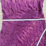 Sundance  100% Silk Embroidered Wine Slip Maxi Dress size 6 boho resort‎ coastal Photo 7