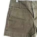 Banana Republic Womens Size 4 Olive Green Flat Front Casual Shorts Photo 1