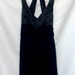 Frederick's of Hollywood FREDRICKS OF HOLLYWOOD WO SIZE 12 BLACK FLOWY HALTER STULE DRESS SEMI BACKLESS Photo 0