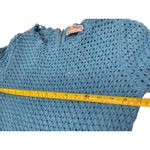 St. John  Blue Crochet Knit Long Sleeve Dress XS $1195 Photo 7