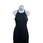 Banana Republic Women’s Size 2 Black Halter Sheath Dress Career Office Photo 1